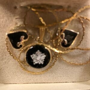 Lrementz Necklace Earrings Set